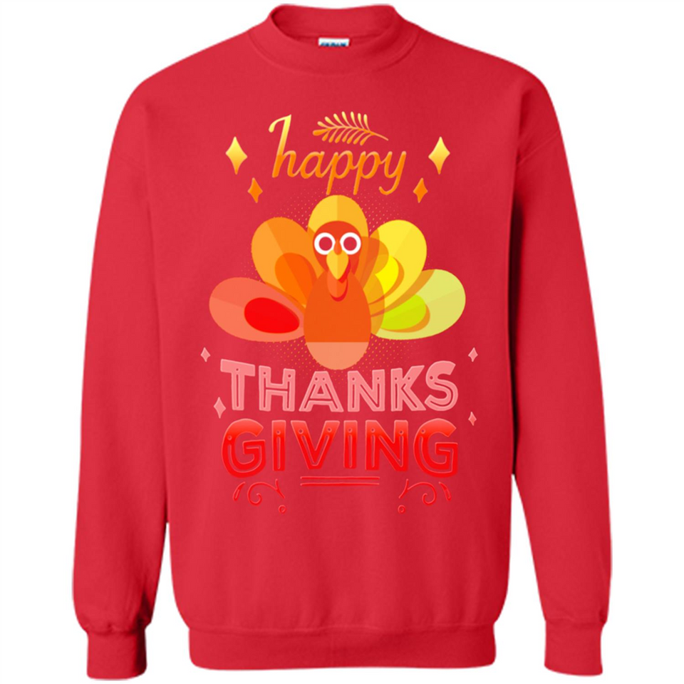 Happy Thanksgiving Turkey Day Colorful Cute