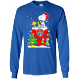 Florida Panthers Snoopy Ugly Christmas Sweaters - Long Sleeve T-Shirt