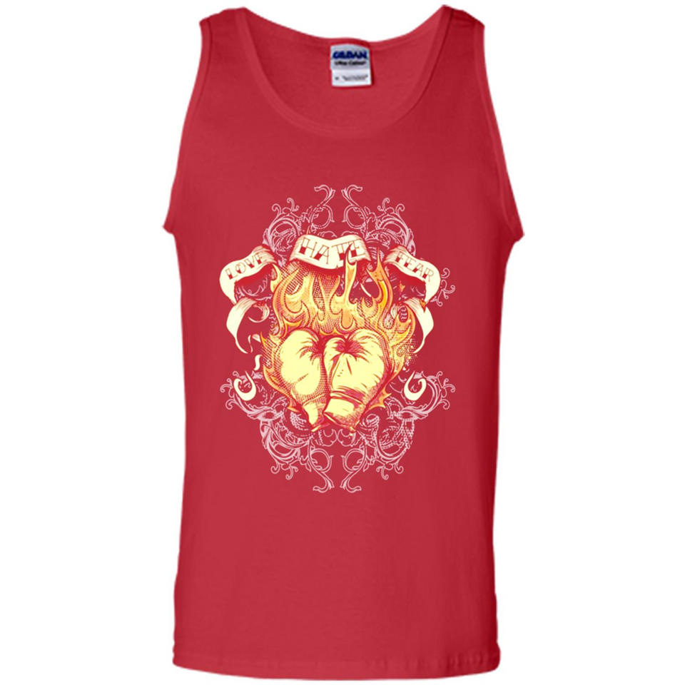 Love Hate Fear Boxing - Martial Art Fighting - Tank Top