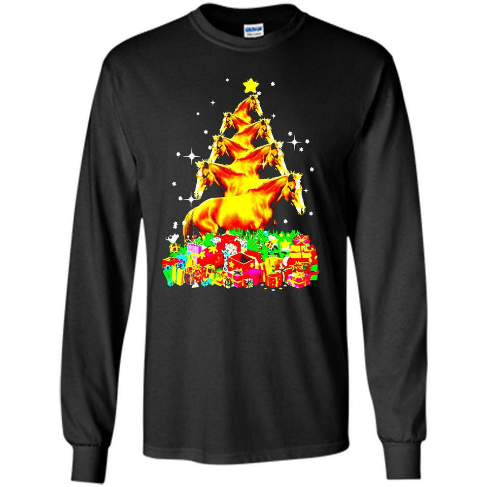 Horse Lover Tees Merry Christmas - Long Sleeve T-Shirt