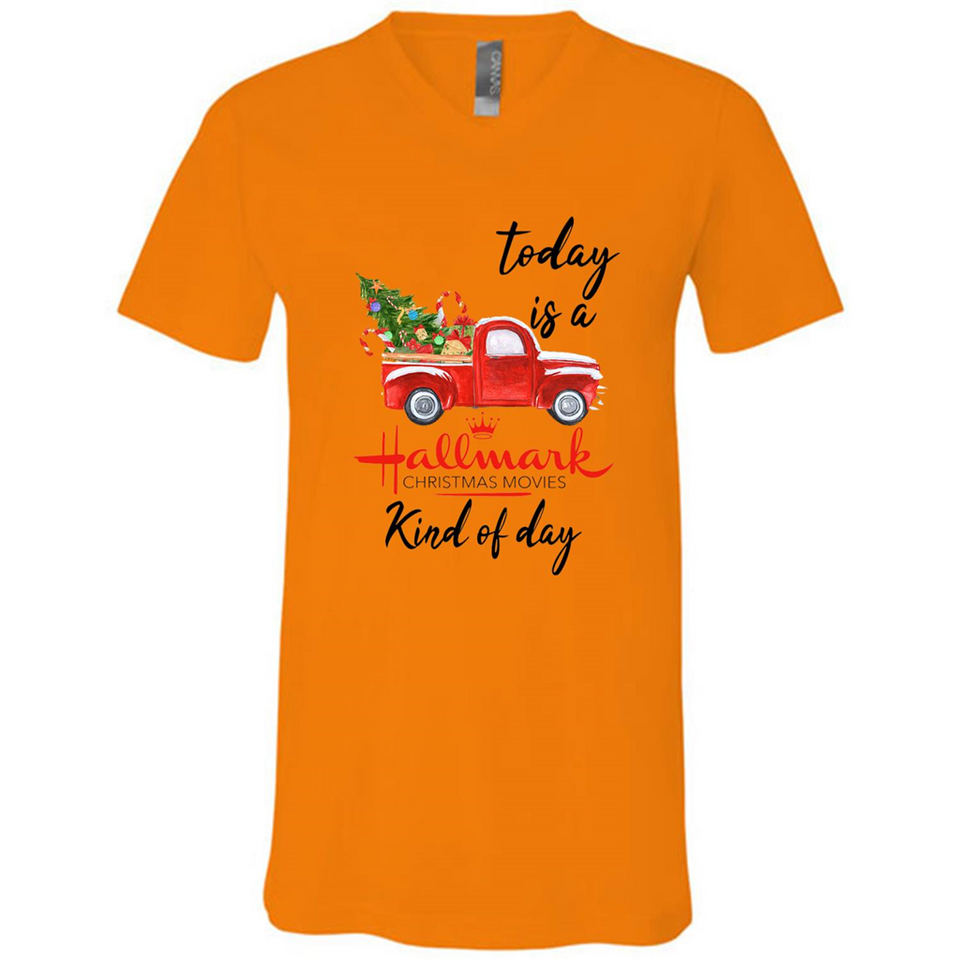 Today is A Hallmark Christmas Movies Kind of Day Sweatshirt - Canvas Unisex V-Neck