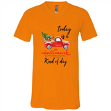 Today is A Hallmark Christmas Movies Kind of Day Sweatshirt - Canvas Unisex V-Neck