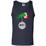 Funny Seattle Seahawks Glitter Grinch Monogram Ornament Christmas Gift - Tank Top