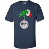 Funny Seattle Seahawks Glitter Grinch Monogram Ornament Christmas Gift - Shirt