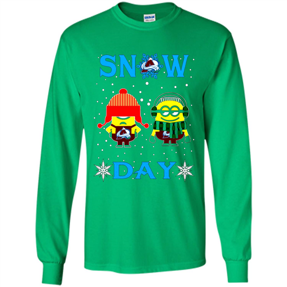 Snow Day Shirt For Colorado Avalanche Vs Minion Fans pingpong
