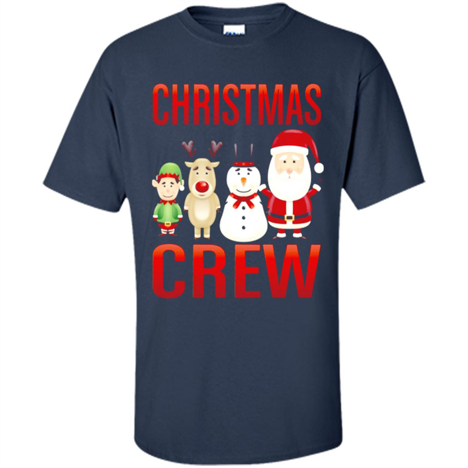 CHRISTMAS CREW Shirt X-mas Santa Snowman Reindeer Elf - Shirt