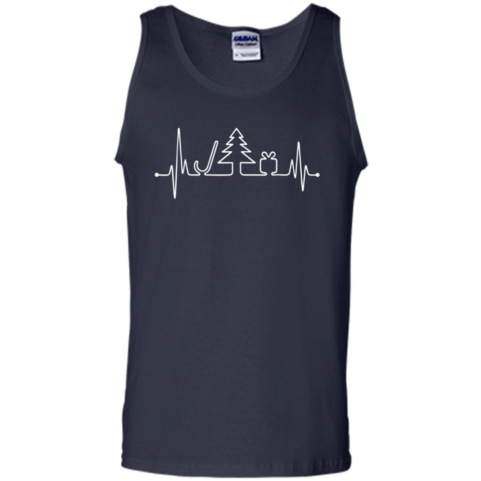 Heartbeat Christmas Tree T-shirt Funny Xmas Costume