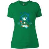 Carolina Panthers Halloween The Nightmare Before Christmas - Ladies' Boyfriend T-Shirt