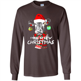 Fabulous Mooey christmas Heifers Cow Christmas lights - Long Sleeve T-Shirt