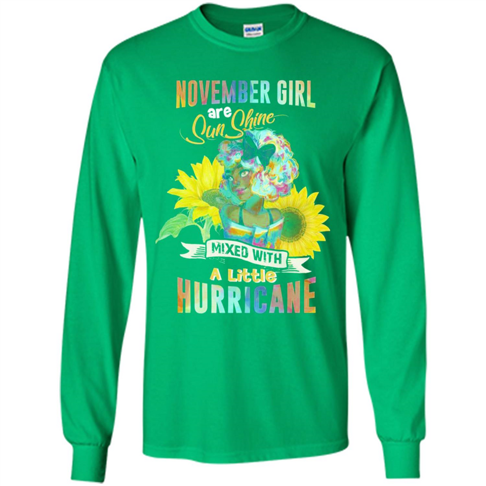 November Girls Sunflower - Long Sleeve T-Shirt