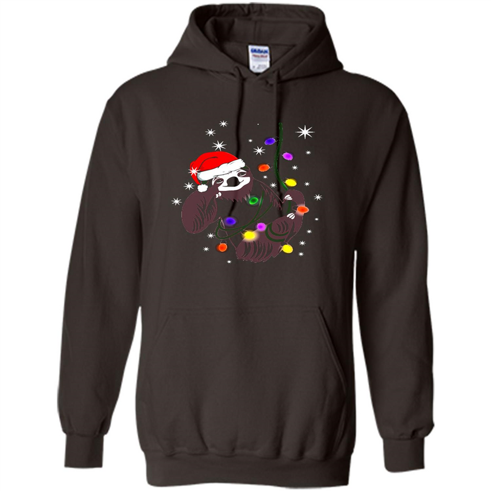 Cute Christmas Choloepus Sloth Santa Led Light Mug - Hoodie