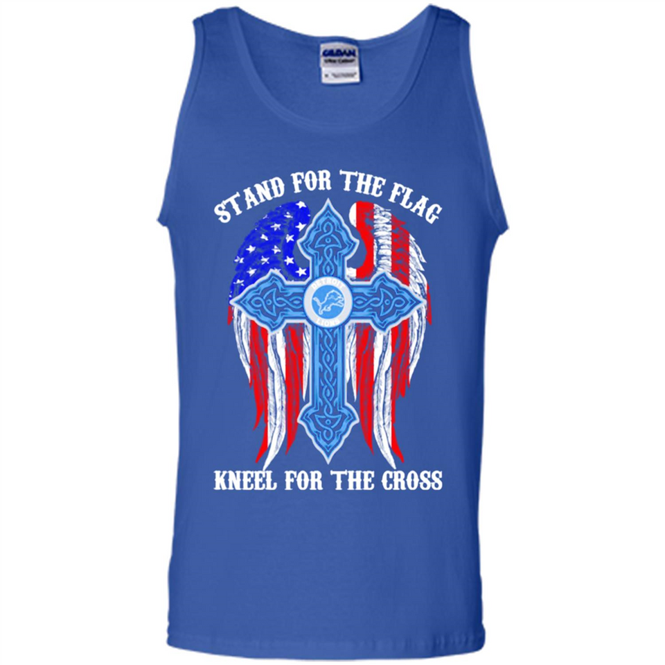 Detroit Lions - stand for the flag kneel for the cross