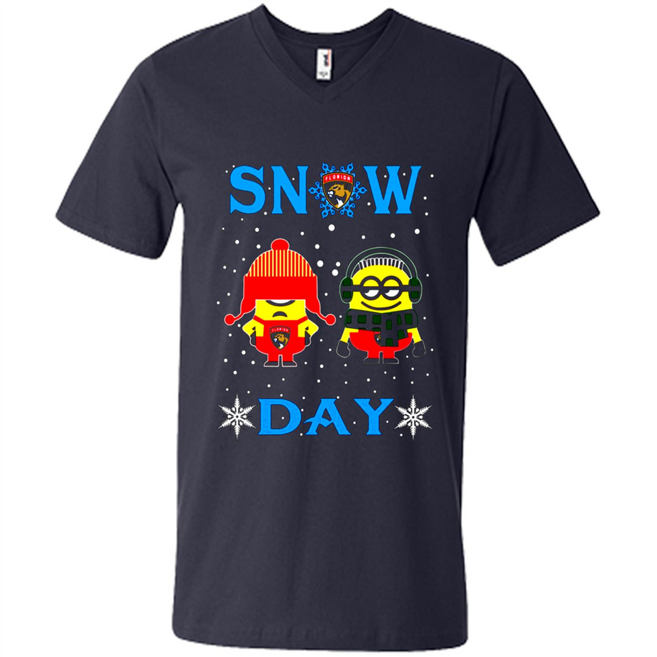 Snow Day Shirt For Florida Panthers Vs Minion Fans pingpong