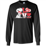 Snoopy loves NBA Atlanta Hawks - Long Sleeve T-Shirt