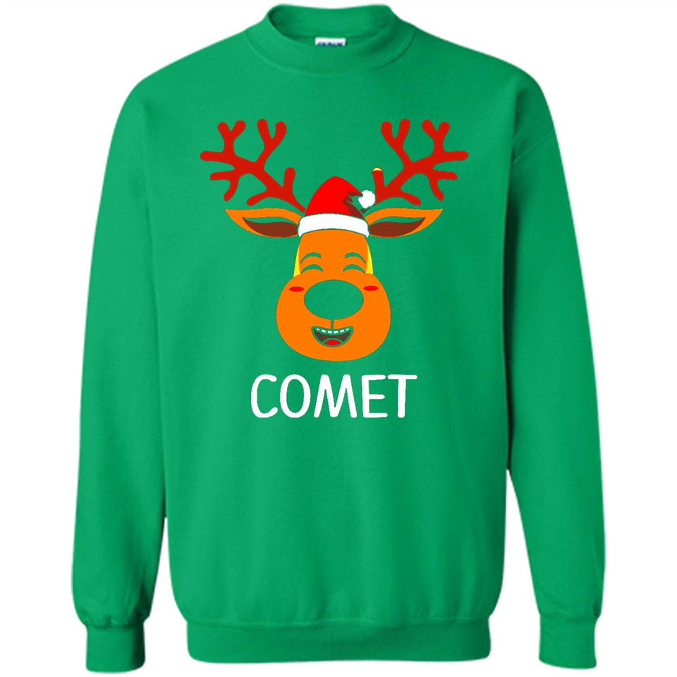 Comet Santa Claus Funny Xmas Holiday T-Shirt - Sweatshirt