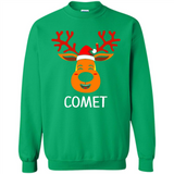 Comet Santa Claus Funny Xmas Holiday T-Shirt - Sweatshirt
