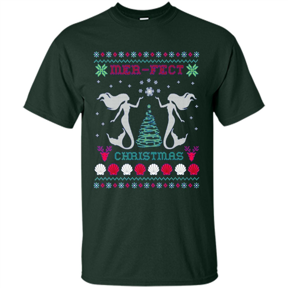 Mermaid Mer-Fect Ugly Christmas Sweater - Shirt