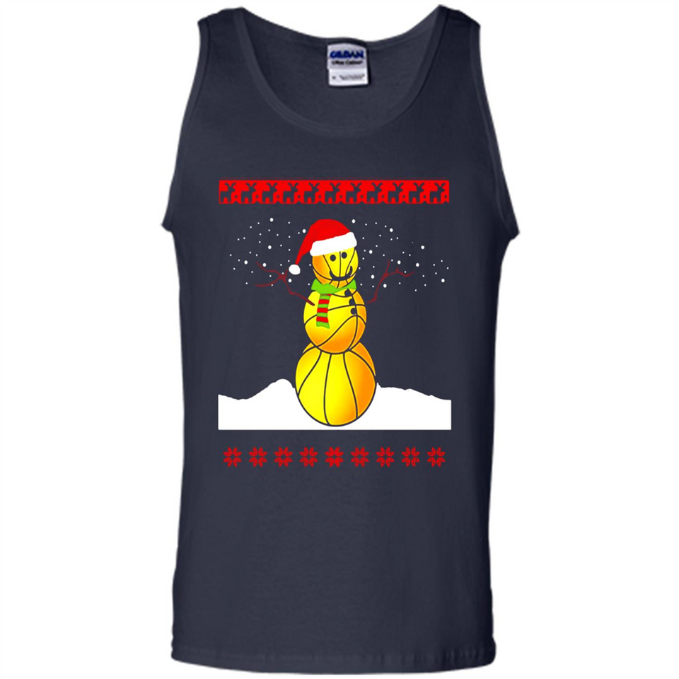 Basketball Santa Funny Christmas - Tank Top