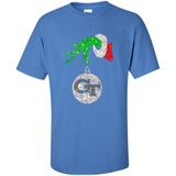 Fantastic Georgia Tech Yellow Jackets Glitter Grinch Monogram Ornament Christmas - Shirt