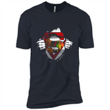 Chicago Blackhawks And Superman Fans - Premium Short Sleeve T-Shirt
