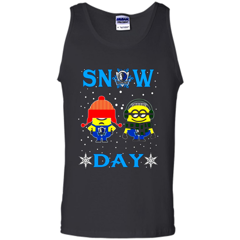 Snow Day Shirt For Dallas Mavericks Vs Minion Fans pingpong
