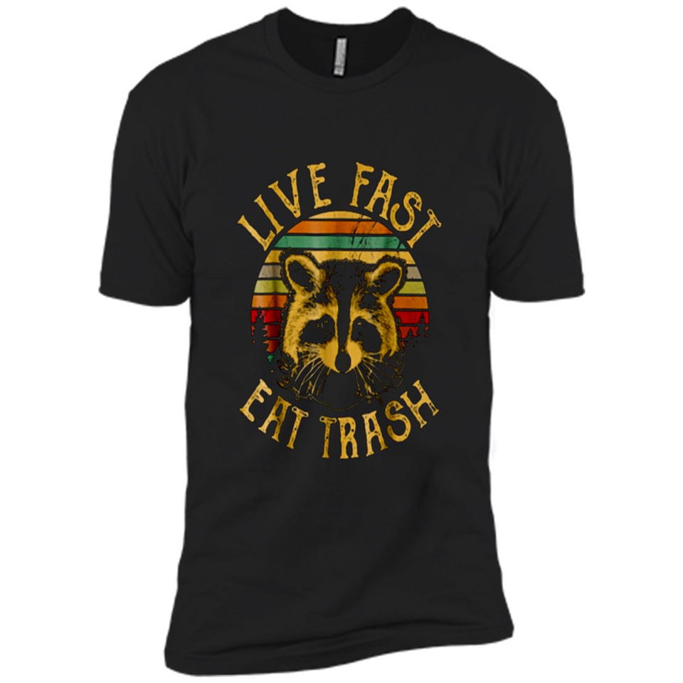Live fast eat trash bear vintage camping PINGPONG