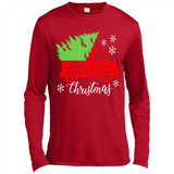 Vintage Christmas Classic Truck T-Shirt with Snow and Tree