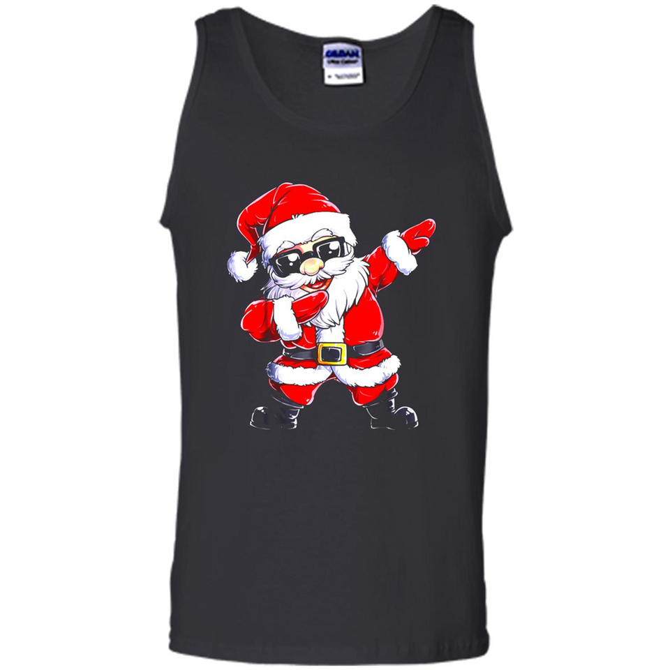 Christmas shirt Dabbing Santa Claus Xmas Gift - Tank Top