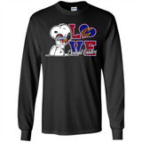 Snoopy loves NBA Cleveland Cavaliers - Long Sleeve T-Shirt