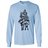 Mariachi Skeleton Shirt Dia De Los Muertos Tequila - Long Sleeve T-Shirt