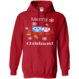 Cute Christmas Shirt Merry Christmas Snowflakes Owls Nest