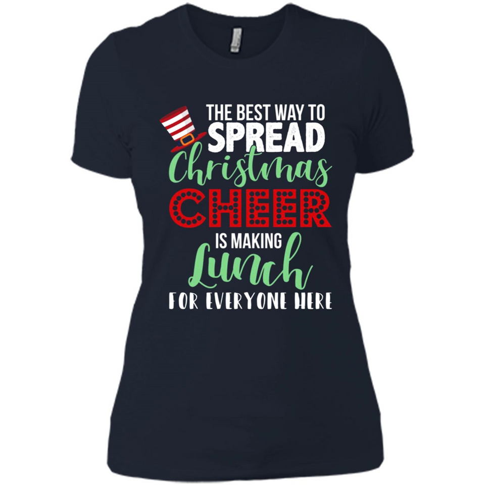 Spread Christmas Cheer Lunch Family Xmas Gift Ls - Ladies' Boyfriend T-Shirt
