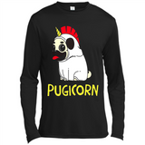 Pugicorn Pug Unicorn Funny Shirt PINGPONG - Canvas Long Sleeve T-Shirt