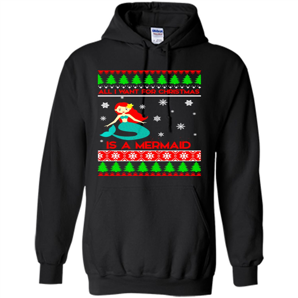 All I Want For Christmas Is A Mermaid ugly PINGPONG