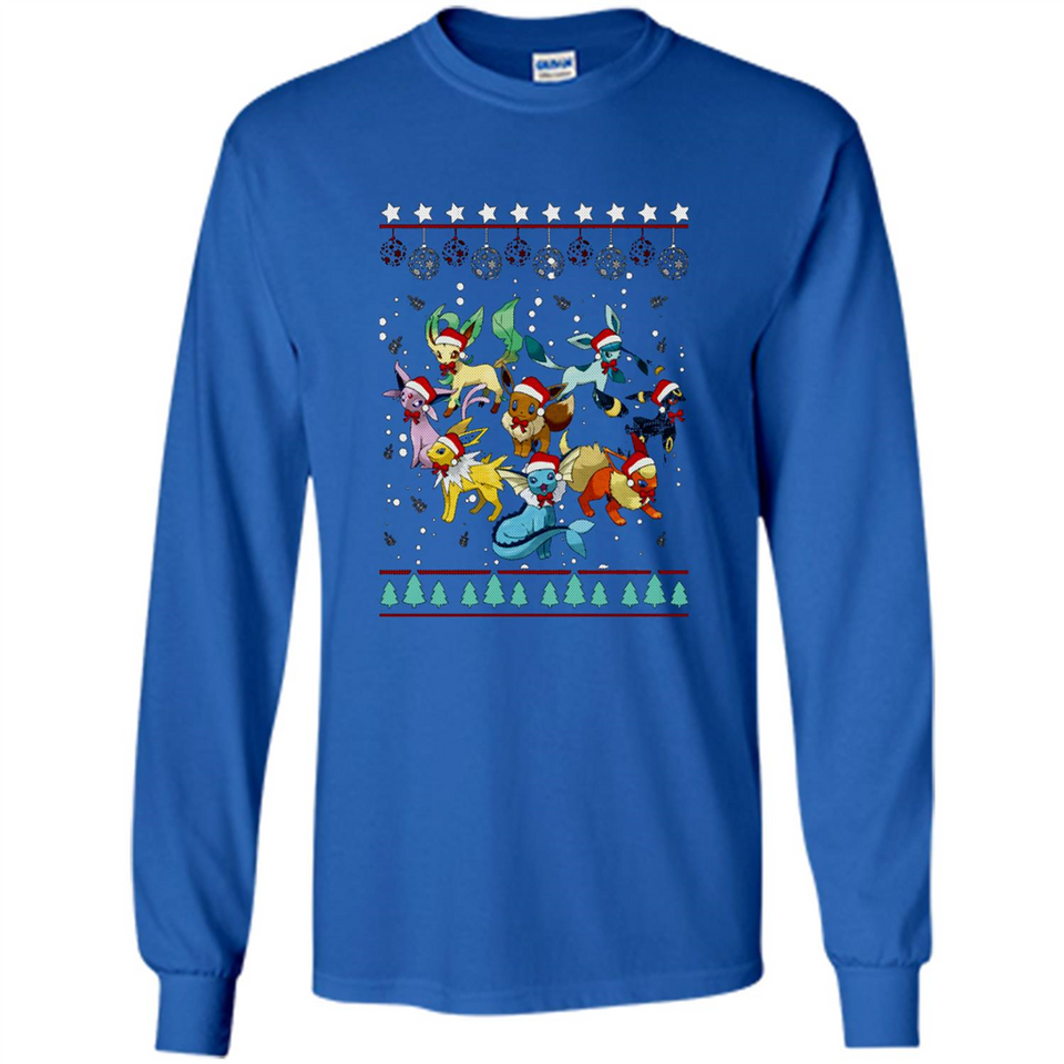Pokemon Eeveelutions Ugly Christmas Sweater Perfect Christmas PINGPONG
