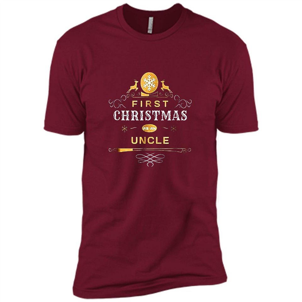 First Christmas as a Uncle - Christmas Family - Premium Short Sleeve T-Shirt