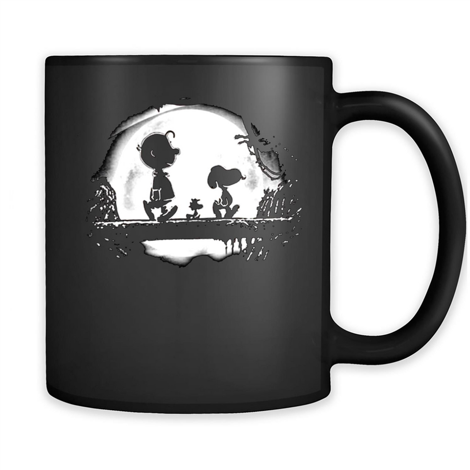 Snoopy The Peanuts Walking To The Moon