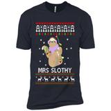 Mrs Slothy Christmas - Premium Short Sleeve T-Shirt