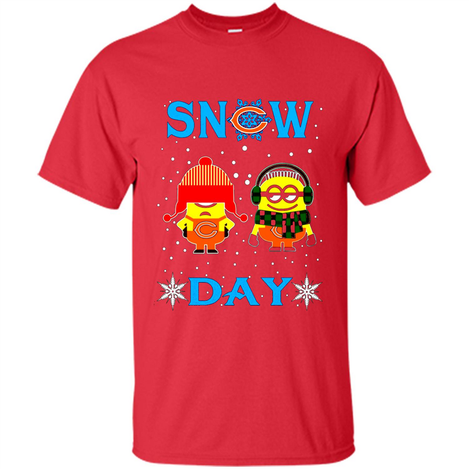 Snow Day Shirt For Chicago Bears Vs Minion Fans pingpong