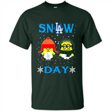 Snow Day Shirt For Los Angeles Dodgers Vs Minion Fans pingpong