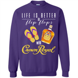 LIFE IS BETTER IN FLIP FLOPS WITH CROWN ROYAL