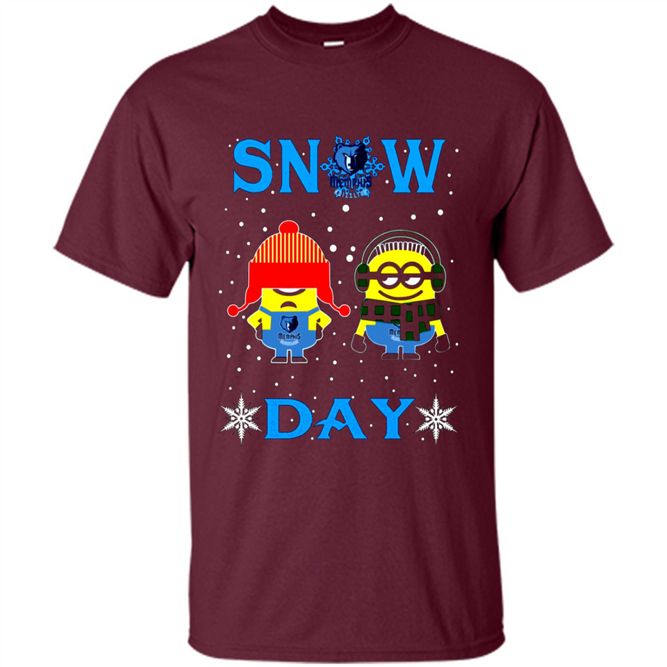 Snow Day Shirt For Memphis Grizzlies Vs Minion Fans pingpong