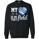 Detroit Lions Football My Heart is on that Field - Sweatshirt