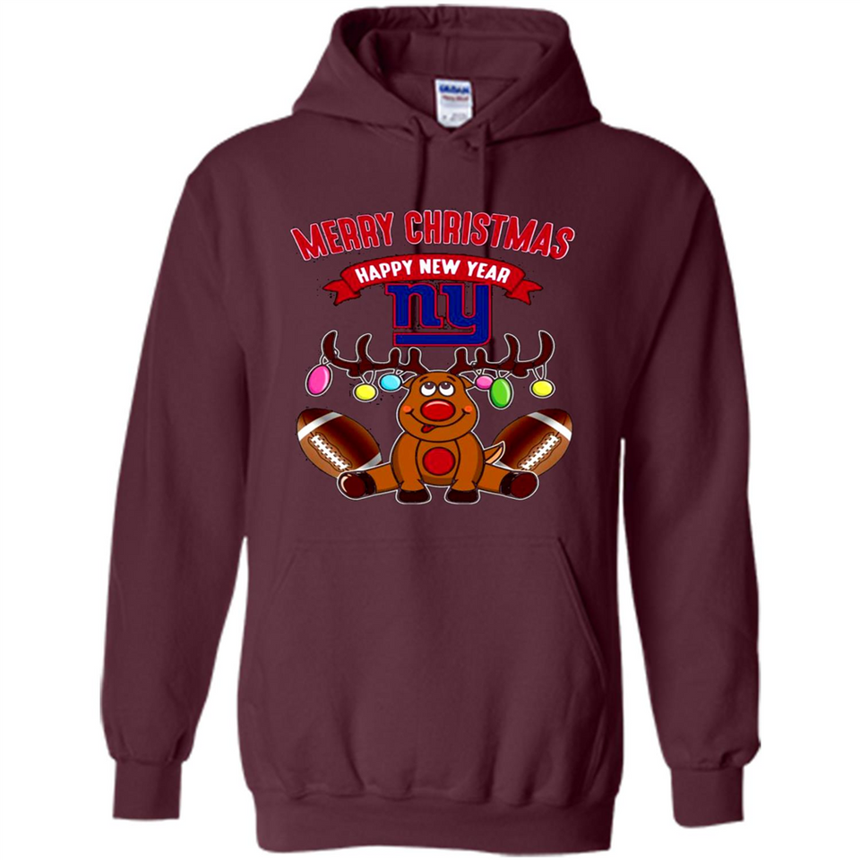 New York Giants NFL Reindeer Funny Merry Christmas And Happy New Year