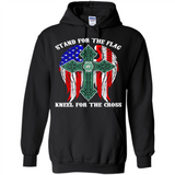 Dallas Stars - stand for the flag kneel for the cross