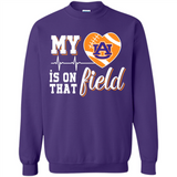 Auburn Tigers Football My Heart is on that Field - Sweatshirt