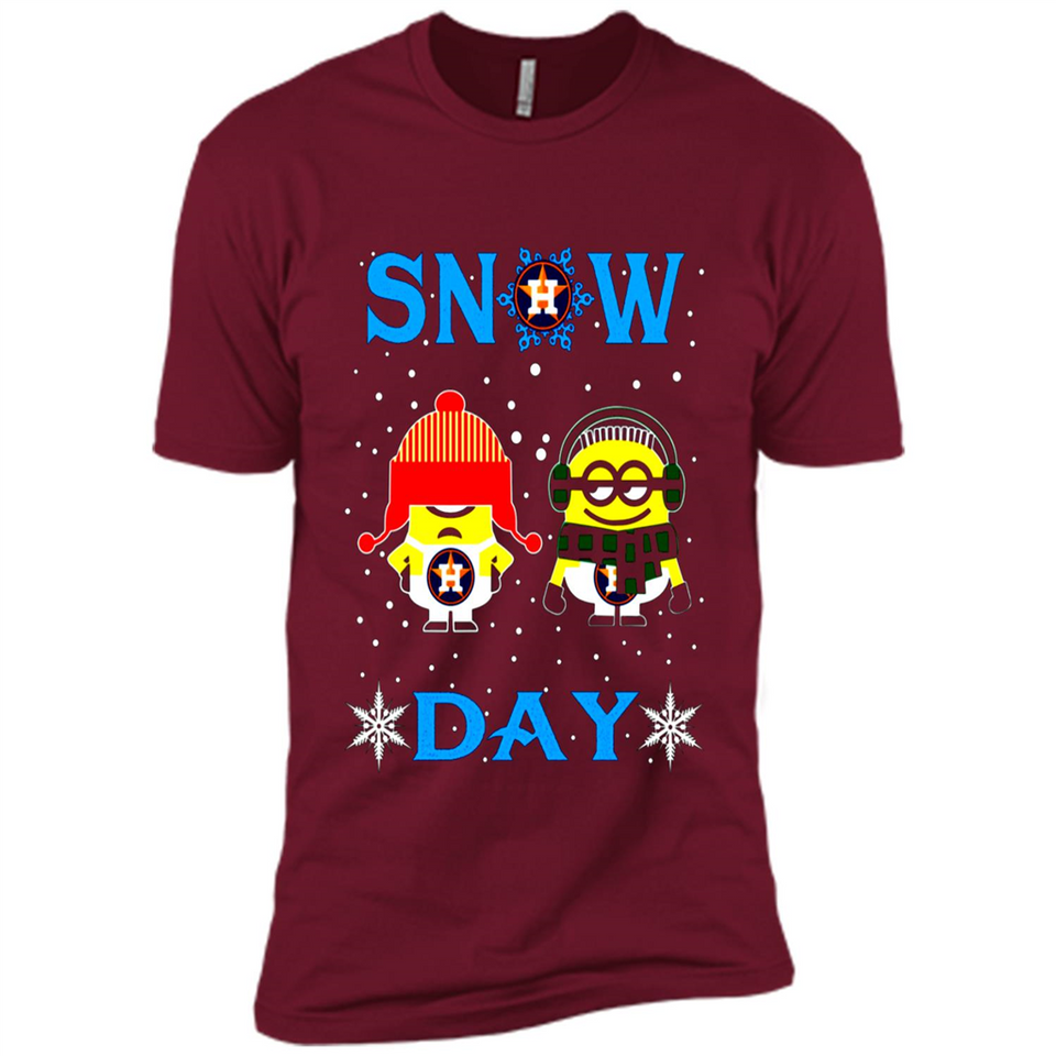 Snow Day Shirt For Houston Astros Vs Minion Fans pingpong