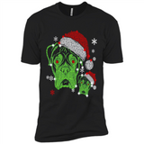Boxer Dog diamond Christmas - Premium Short Sleeve T-Shirt