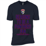 Reasons to be a Florida Panthers Fan Complete List on Back - Premium Short Sleeve T-Shirt
