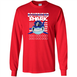 Police boyfriend Shark Blue Line Tee